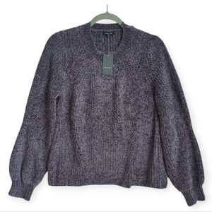 Verve Ami Womens Taupe Long Balloon Sleeve Sweater Size Large NWT Soft!